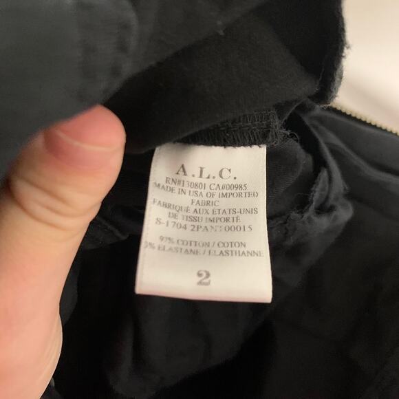 A.L.C. Black Lace-Up Pants Size 2 brand worn by Kim K - Picture 5 of 8